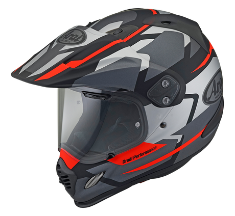 Arai XD-4 Depart Matte Grey/Red Helmet - EasyR