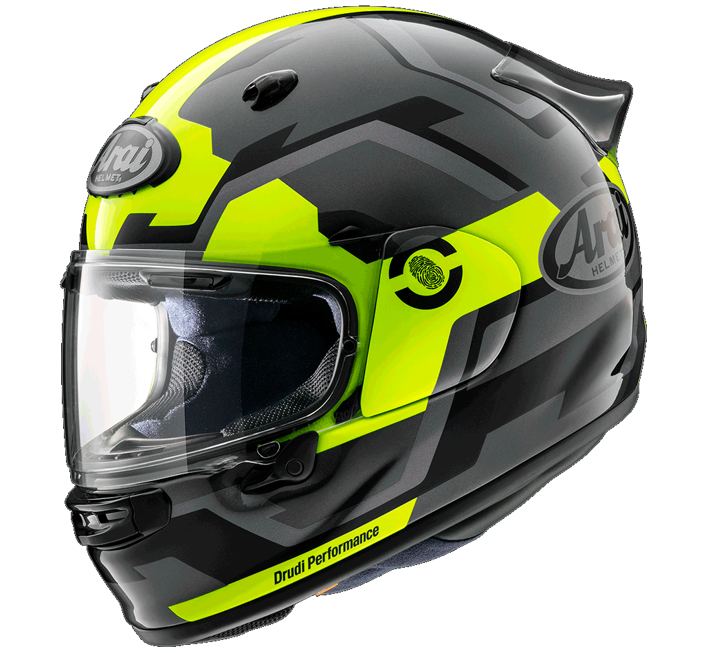 Arai Quantic Face Fluro Yellow Helmet