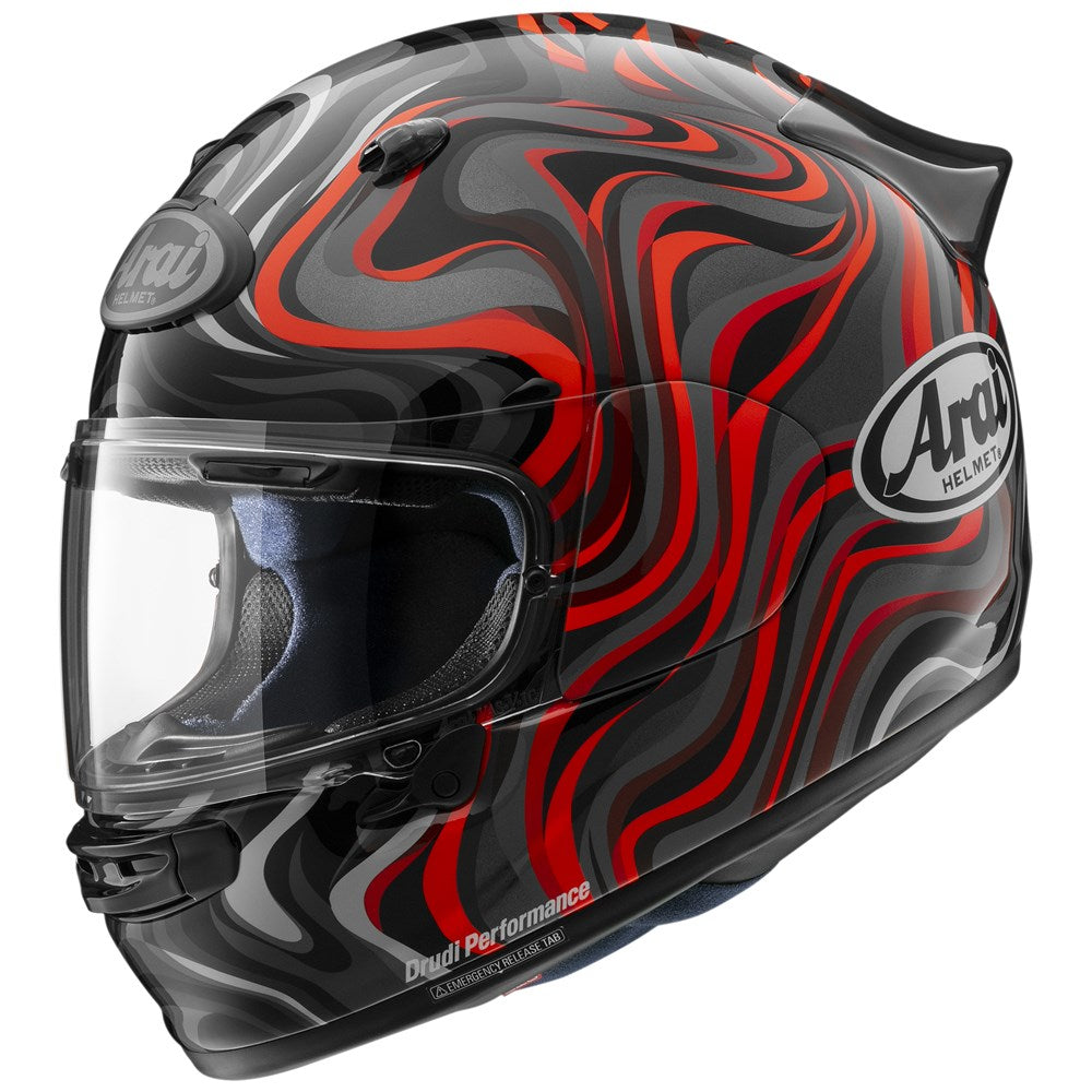 Arai Quantic Swirl Red Helmet