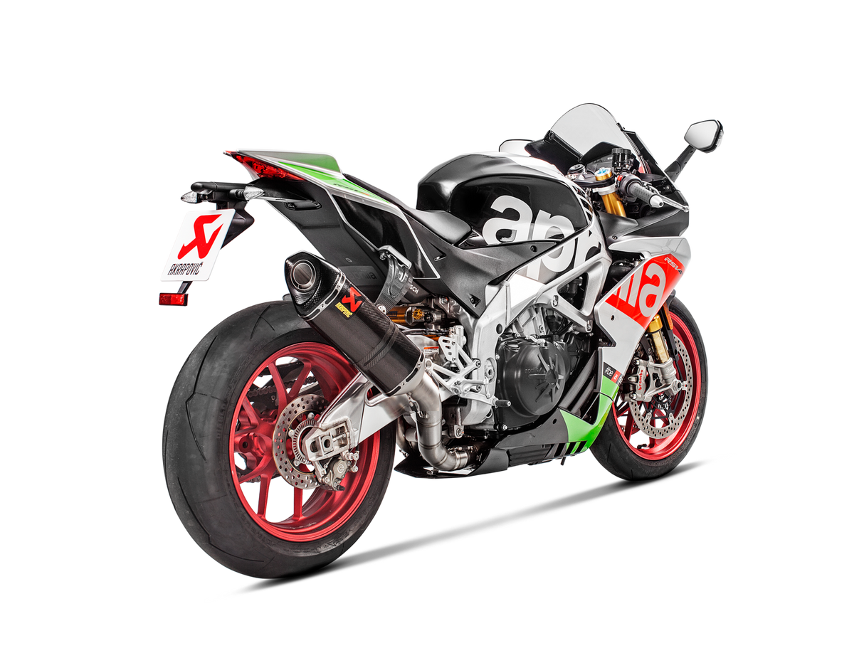 Akrapovic Evolution Line Carbon Exhaust System w/Carbon End Cap for Aprilia RSV4 15-20