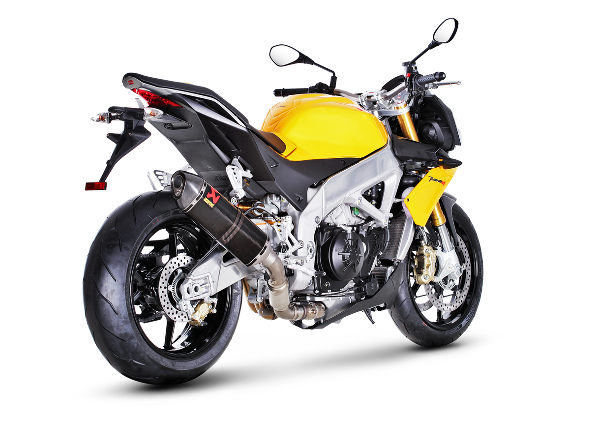 Akrapovic Slip-On Line Carbon Muffler System w/Carbon End Cap for Aprilia RSV4 09-14/Tuono V4 11-16