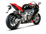 Akrapovic Slip-On Line Carbon Muffler System w/Carbon End Cap for Aprilia RSV4 09-14/Tuono V4 11-16