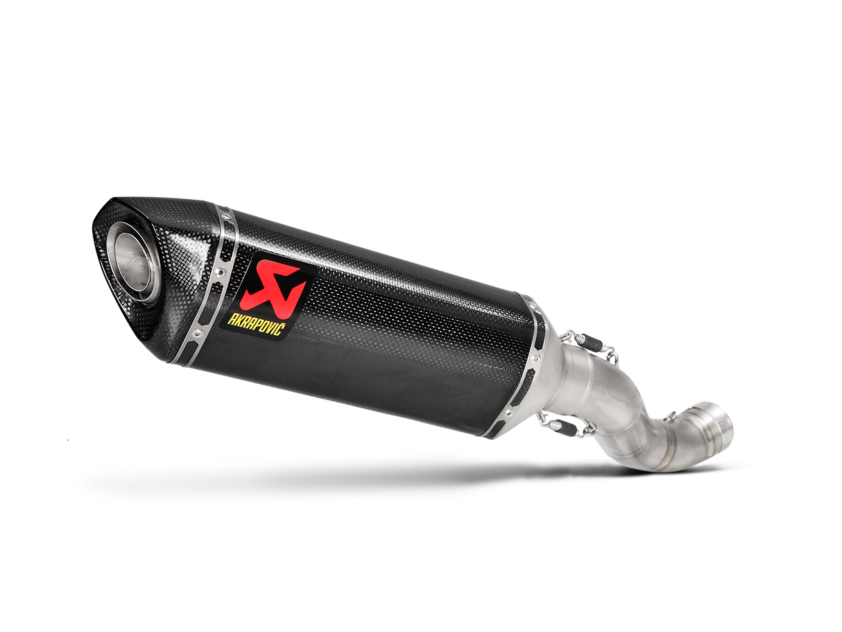 Akrapovic Slip-On Line Carbon Muffler System w/Carbon End Cap for Aprilia RSV4 15-16