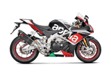 Akrapovic Slip-On Line Carbon Muffler System w/Carbon End Cap for Aprilia RSV4 15-16