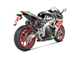 Akrapovic Slip-On Line Carbon Muffler System w/Carbon End Cap for Aprilia RSV4/Tuono V4 17-20