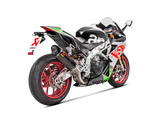 Akrapovic Slip-On Line Carbon Muffler System w/Carbon End Cap for Aprilia RSV4/Tuono V4 17-20