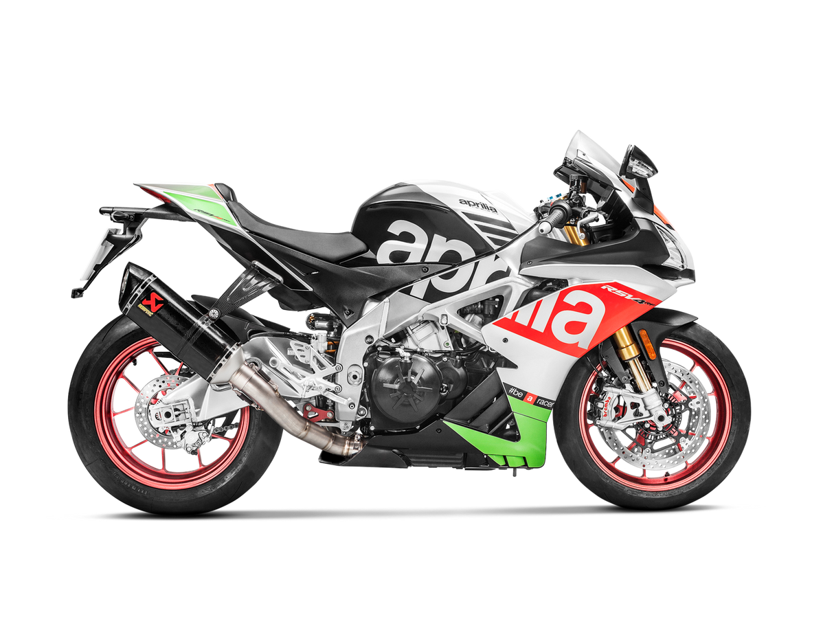 Akrapovic Slip-On Line Carbon Muffler System w/Carbon End Cap for Aprilia RSV4/Tuono V4 17-20