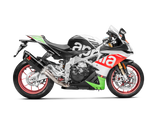 Akrapovic Slip-On Line Carbon Muffler System w/Carbon End Cap for Aprilia RSV4/Tuono V4 17-20