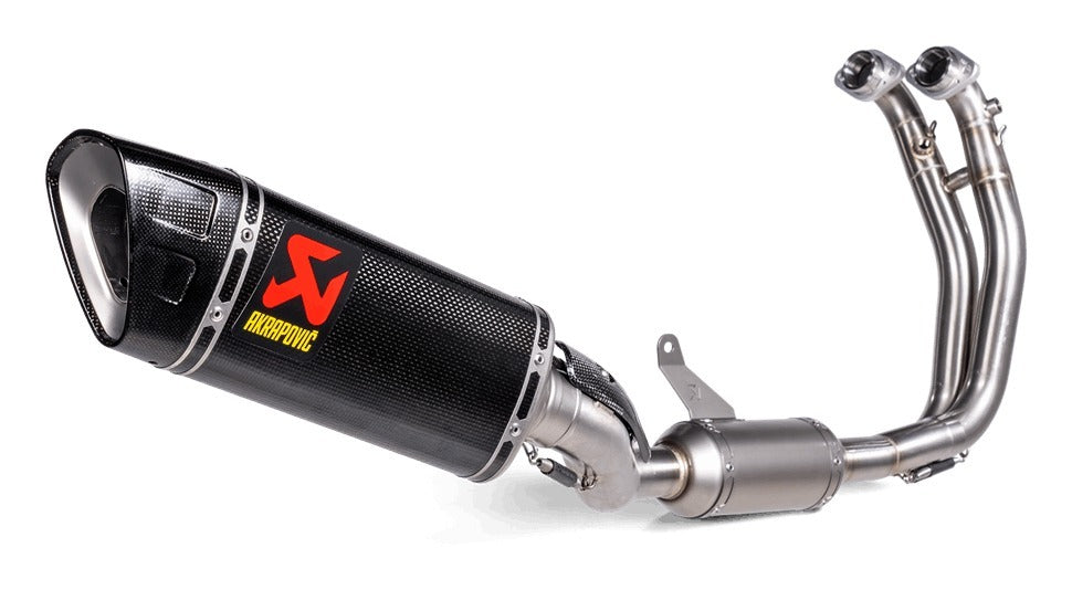 Akrapovic Racing Line Carbon Exhaust System w/Carbon End Cap for Aprilia RS 660 21-Up