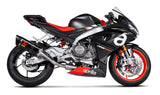 Akrapovic Racing Line Carbon Exhaust System w/Carbon End Cap for Aprilia RS 660 21-Up