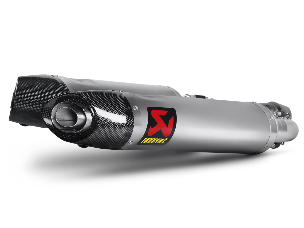 Akrapovic Slip-On Line Titanium Muffler System w/Carbon End Cap for Aprilia Shiver 750/GT 10-16