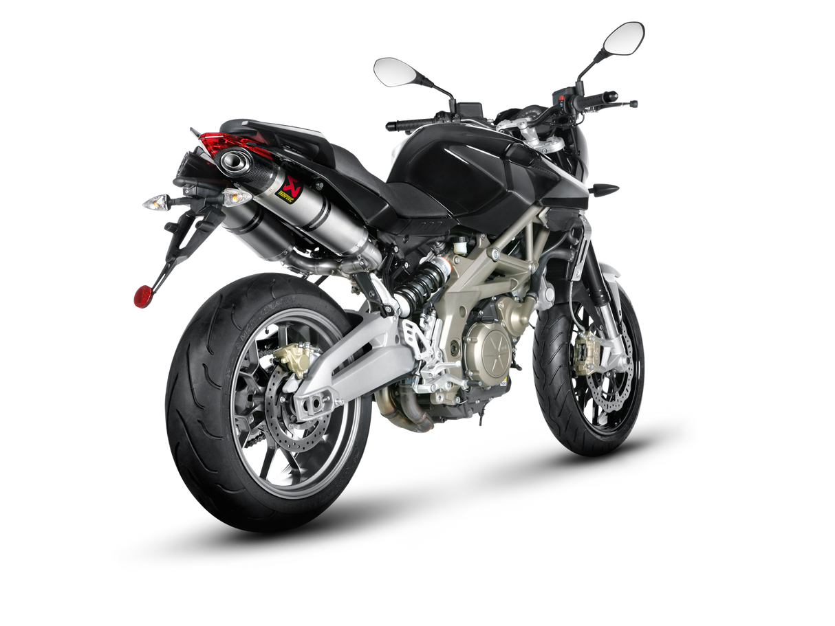 Akrapovic Slip-On Line Titanium Muffler System w/Carbon End Cap for Aprilia Shiver 750/GT 10-16