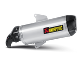 Akrapovic Slip-On Line Stainless Steel Muffler System w/Carbon End Cap for Aprilia SRV 850 12-16/Gilera GP 800 08-15