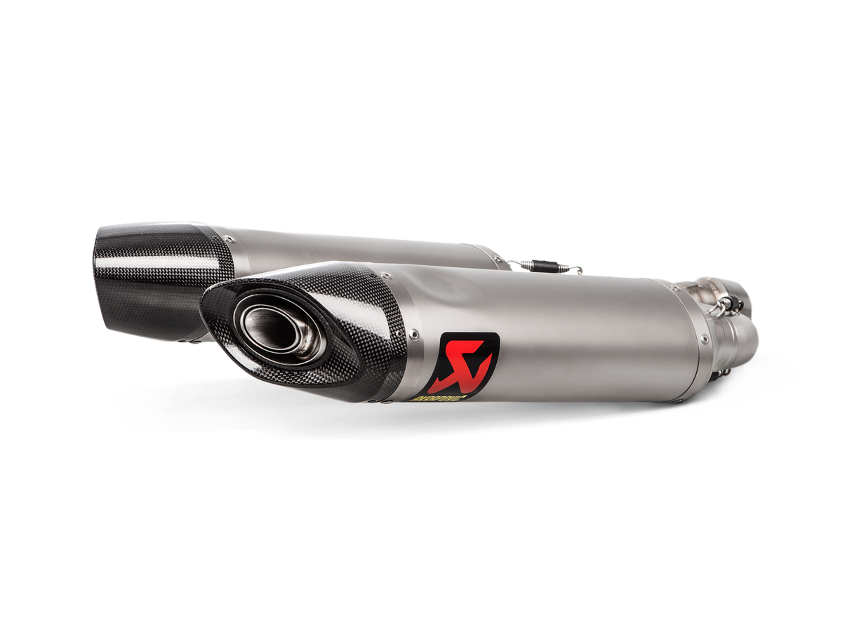 Akrapovic Slip-On Line Titanium Muffler System w/Carbon End Cap for Aprilia Shiver 900 17-20