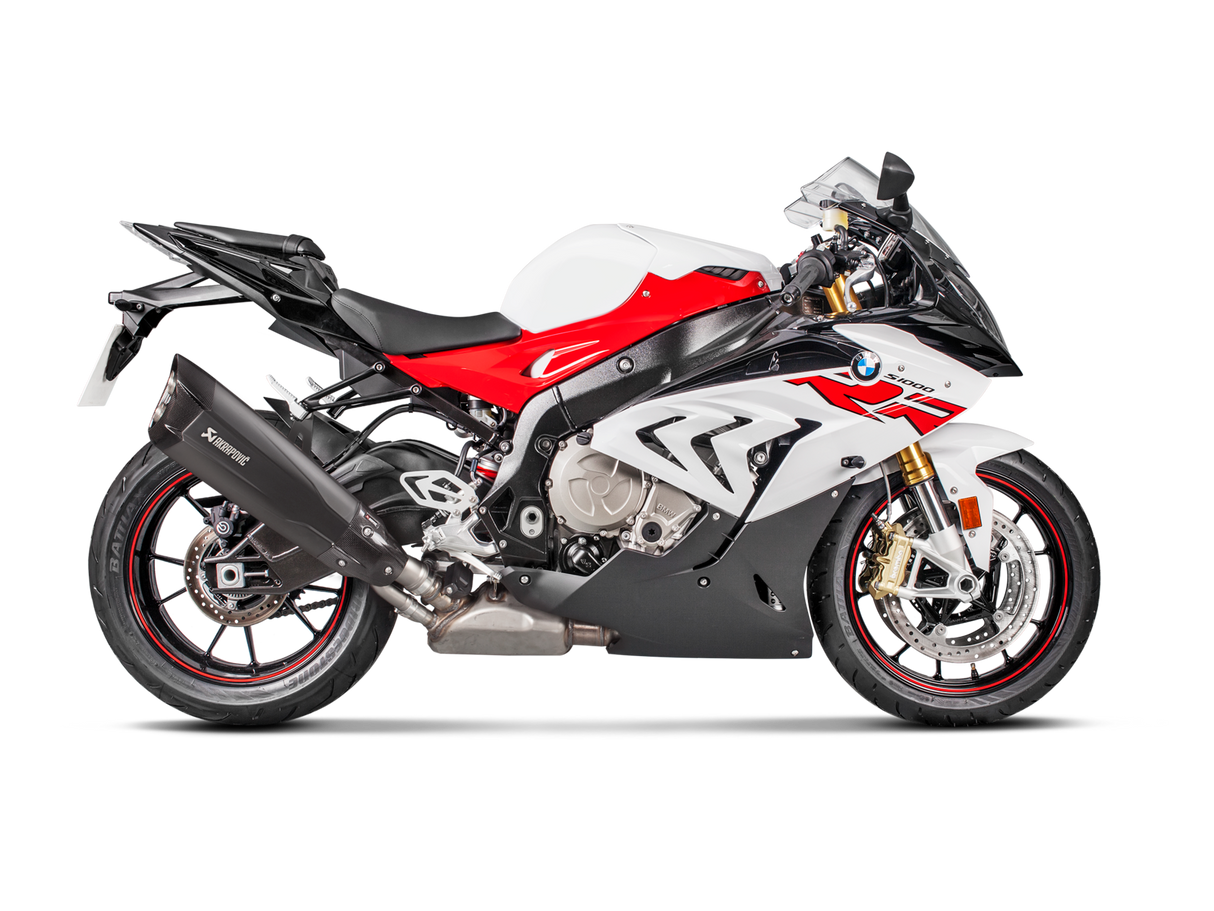 Akrapovic Slip-On Line Black Titanium Muffler System w/Carbon End Cap for BMW S 1000 RR/M 1000 RR 17-18