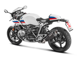 Akrapovic Slip-On Line Black Titanium Muffler System w/Carbon End Cap for BMW R NineT 14-23/R NineT Racer 17-23