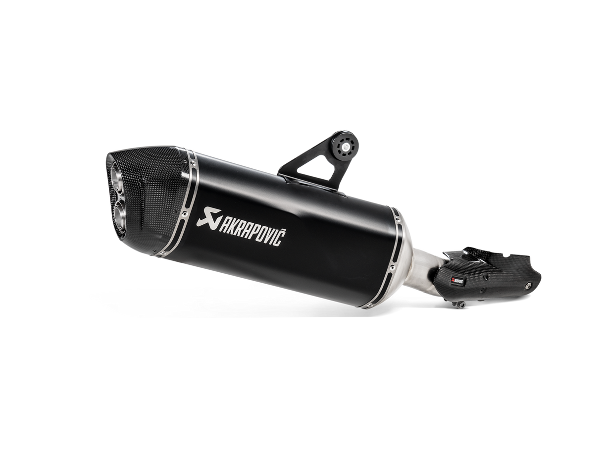 Akrapovic Slip-On Line Black Titanium Muffler System w/Carbon End Cap for BMW R 1250 GS/R 1250 GS Adventure 19-23