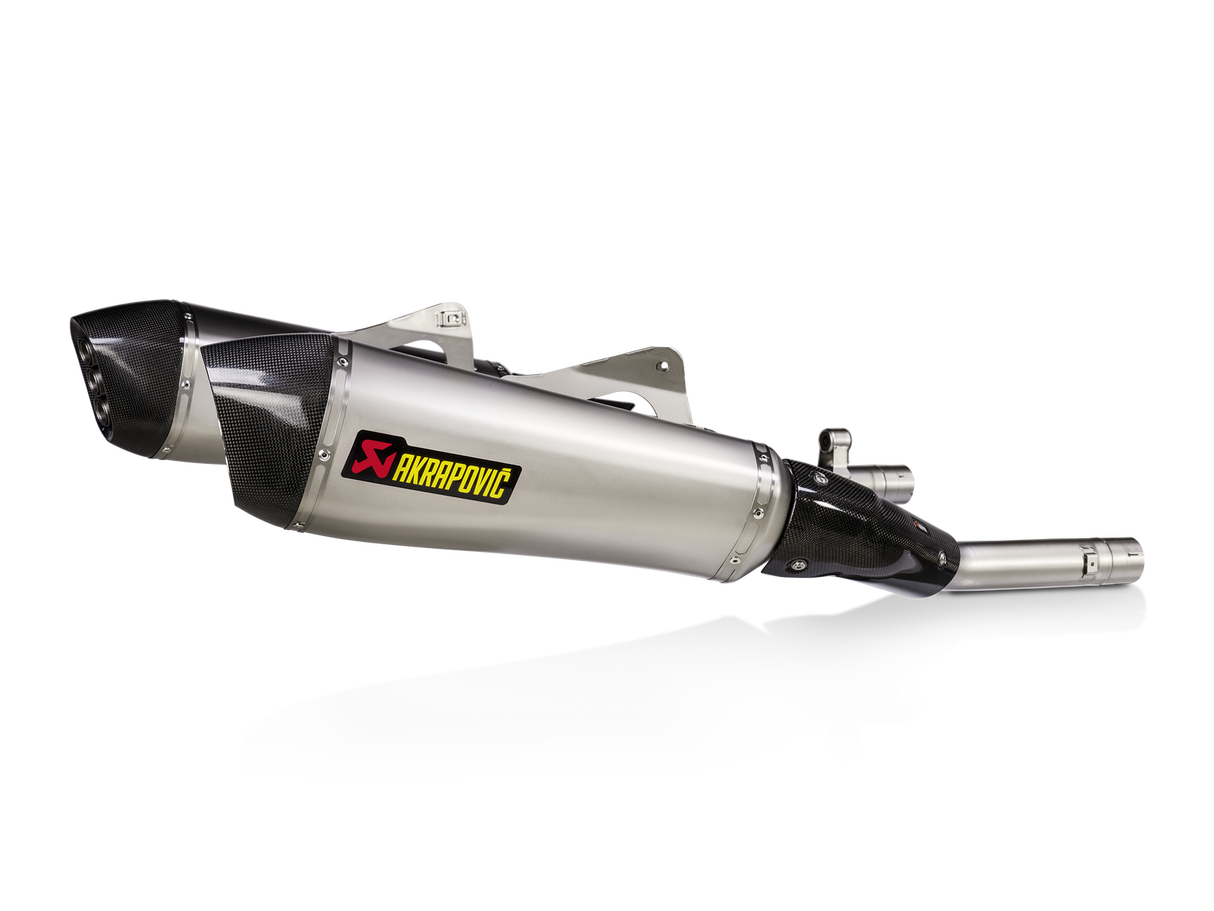 Akrapovic Slip-On Line Titanium Muffler System w/Carbon End Cap for BMW K 1600 GT/K 1600 GTL 11-Up