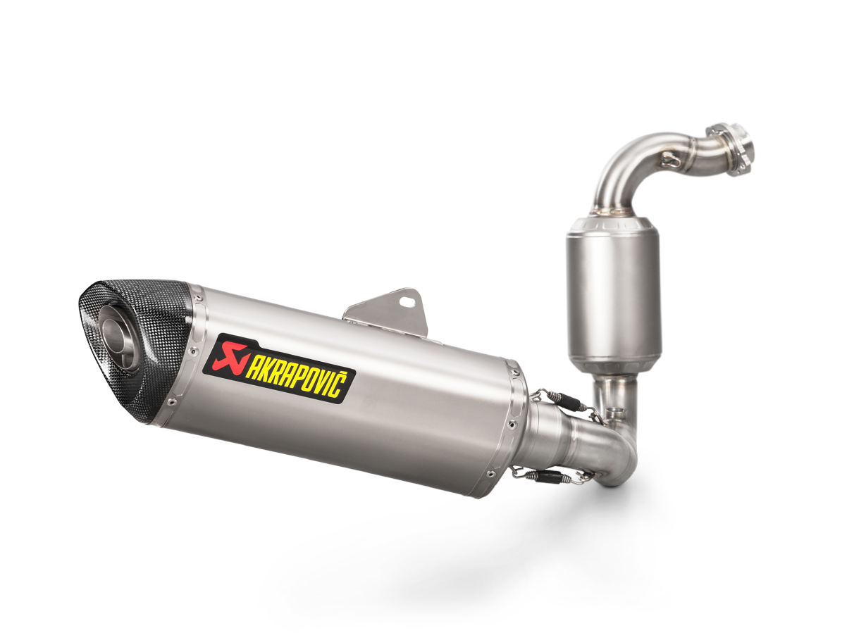 Akrapovic Racing Line Stainless Steel Muffler System w/Carbon End Cap for BMW G 310 GS/G 310 R 17-Up