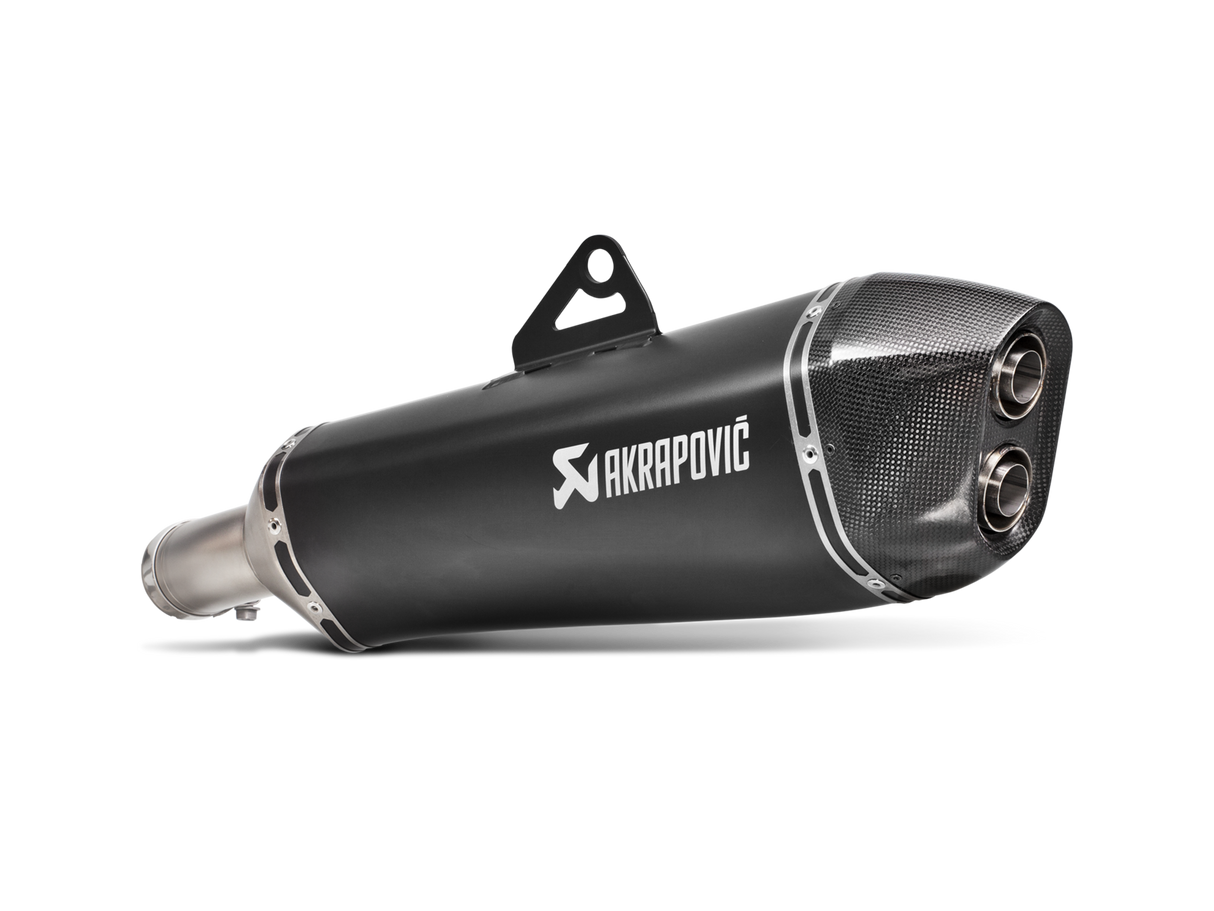 Akrapovic Slip-On Line Black Titanium Muffler System w/Carbon End Cap for BMW F 650 GS 08-12/F 800 GS Adventure 13-17