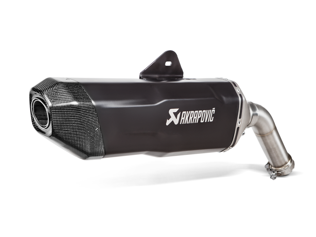 Akrapovic Slip-On Line Black Titanium Muffler System w/Carbon End Cap for BMW F 850 GS/F 850 GS Adventure 18-23