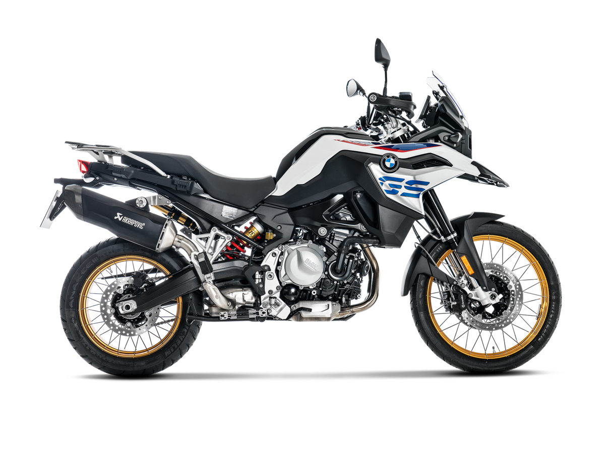 Akrapovic Slip-On Line Black Titanium Muffler System w/Carbon End Cap for BMW F 850 GS/F 850 GS Adventure 18-23