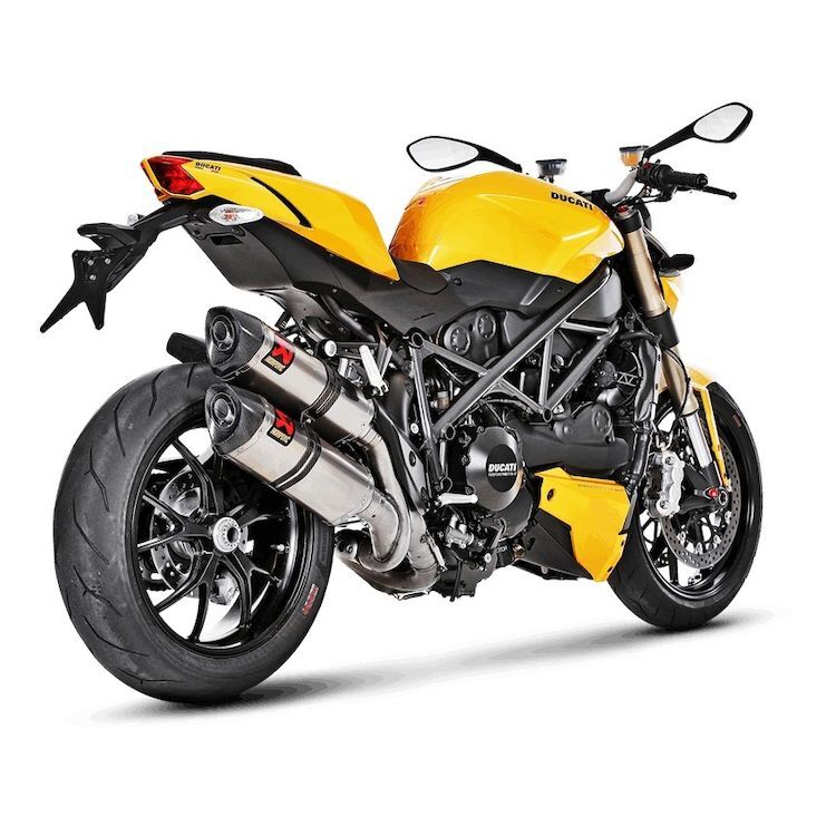 Akrapovic Slip-On Line Carbon Muffler System w/Carbon End Cap for Ducati Streetfighter 09-11/Streetfighter 848 11-15