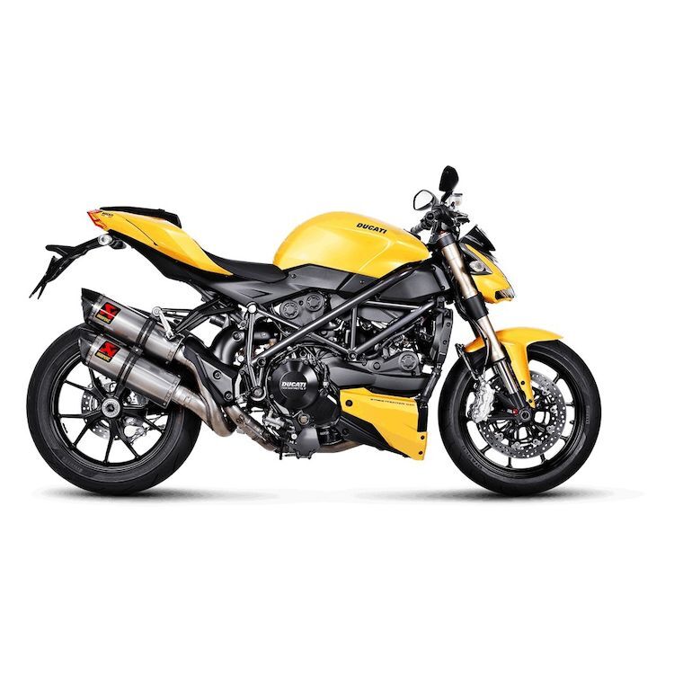 Akrapovic Slip-On Line Carbon Muffler System w/Carbon End Cap for Ducati Streetfighter 09-11/Streetfighter 848 11-15