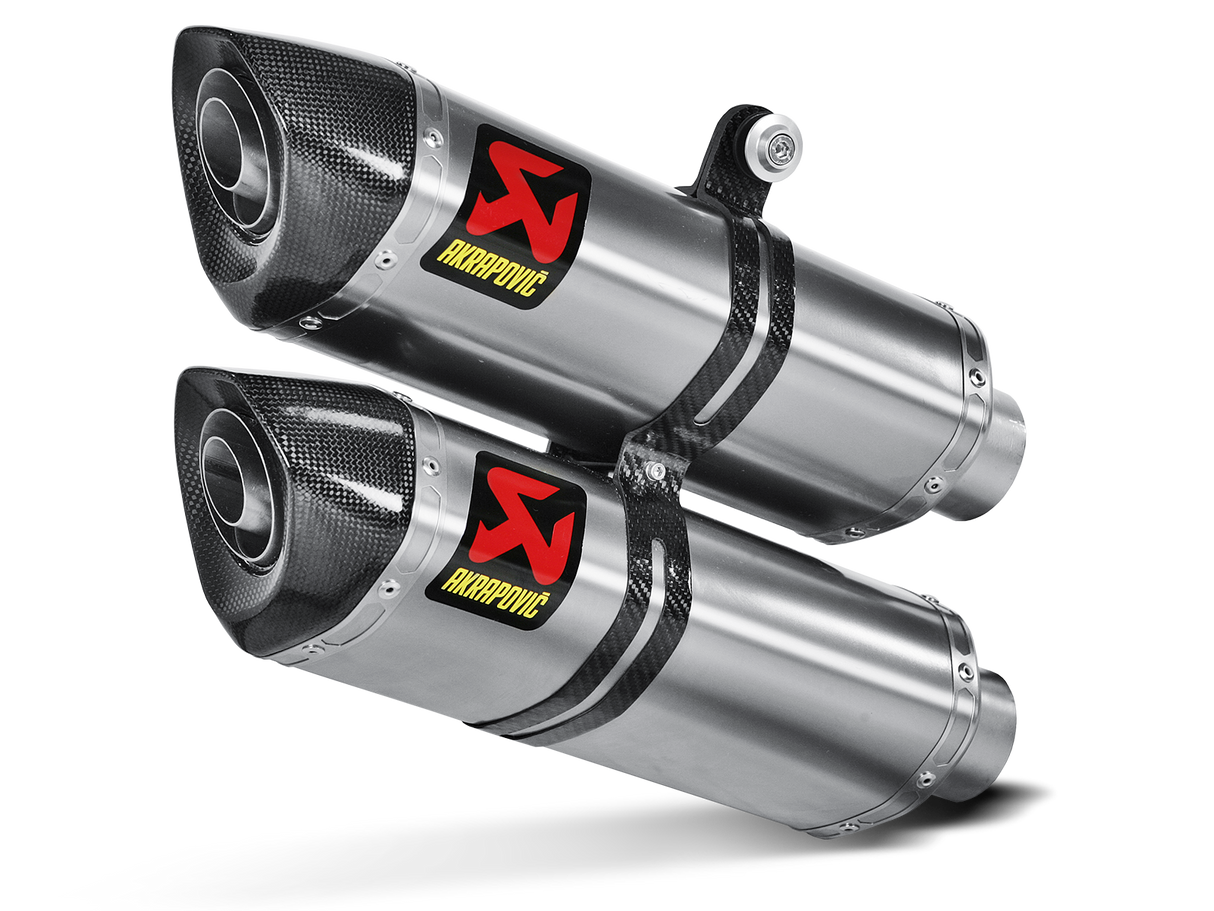 Akrapovic Slip-On Line Titanium Muffler System w/Carbon End Cap for Ducati Streetfighter 09-11/Streetfighter 848 11-15