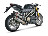 Akrapovic Slip-On Line Titanium Muffler System w/Carbon End Cap for Ducati Streetfighter 09-11/Streetfighter 848 11-15