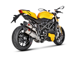 Akrapovic Slip-On Line Titanium Muffler System w/Carbon End Cap for Ducati Streetfighter 09-11/Streetfighter 848 11-15