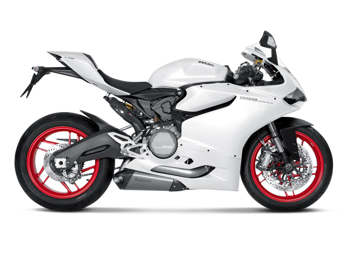 Akrapovic Evolution Line Titanium Exhaust System w/Carbon End Cap for Ducati 899 Panigale 14-15/1199 Panigale 12-14