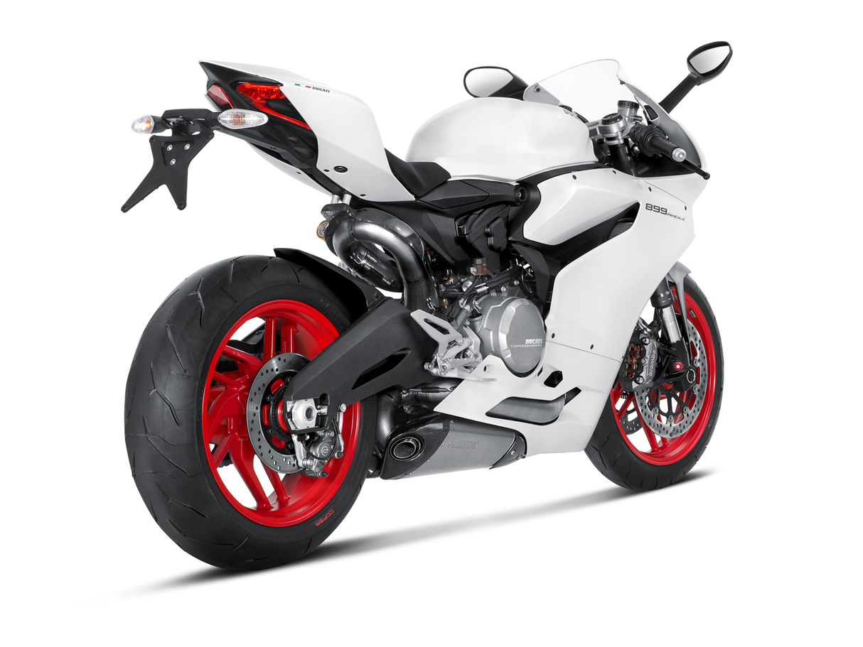 Akrapovic Evolution Line Titanium Exhaust System w/Carbon End Cap for Ducati 899 Panigale 14-15/1199 Panigale 12-14