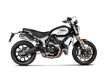 Akrapovic Slip-On Line Titanium Muffler System w/Carbon End Cap & Heat Shield for Ducati Scrambler 1100 18-20