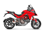 Akrapovic Slip-On Line Titanium Muffler System w/Carbon End Cap & Heat Shield for Ducati Multistrada 1200 S 15-17