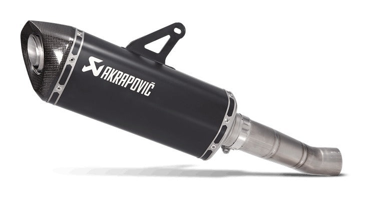 Akrapovic Slip-On Line Black Titanium Muffler System w/Carbon End Cap for Ducati Monster 821/Monster 1200/S 17-20