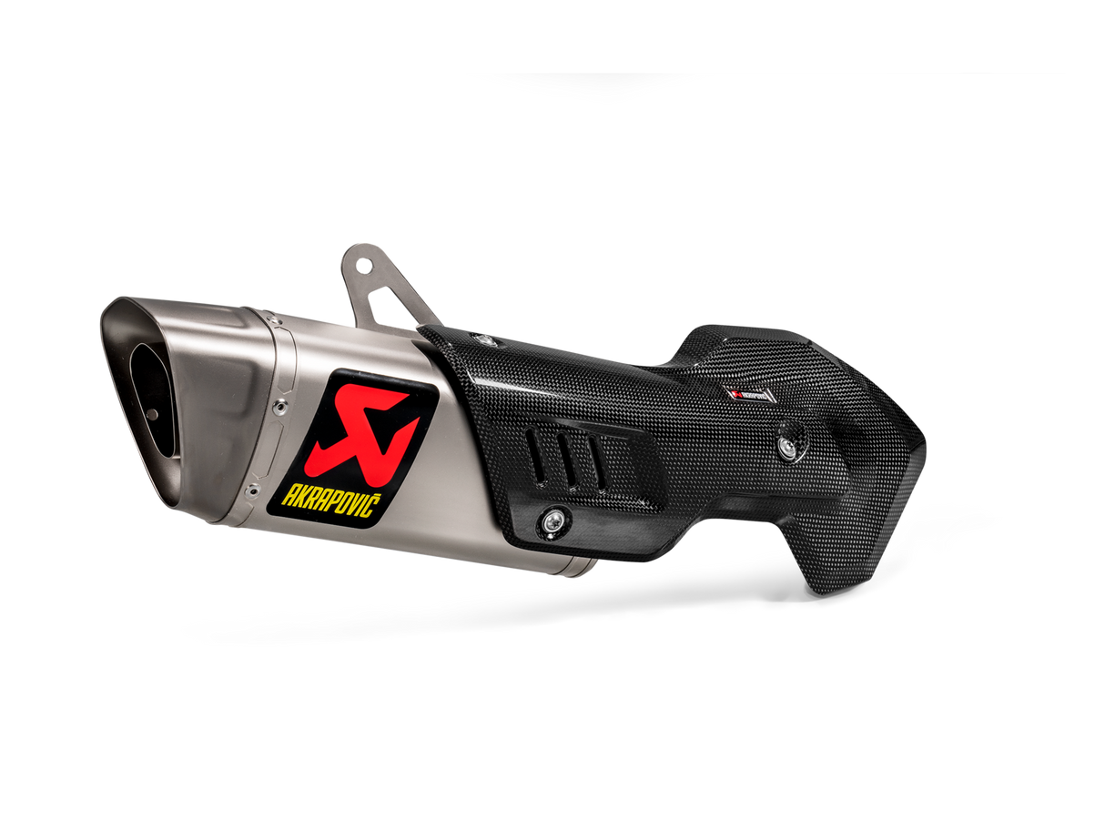 Akrapovic Slip-On Line Titanium Muffler System w/Titanium End Cap & Heat Shield for Ducati Multistrada 1200 S 15-17