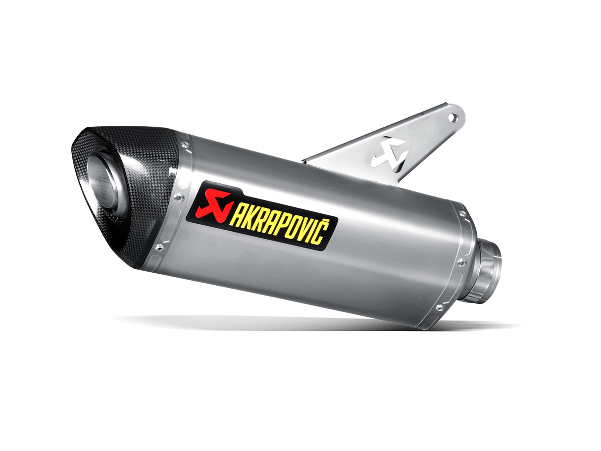 Akrapovic Slip-On Line Titanium Muffler System w/Carbon End Cap for Ducati Monster 821/Monster 1200/S 14-16