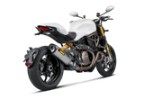 Akrapovic Slip-On Line Titanium Muffler System w/Carbon End Cap for Ducati Monster 821/Monster 1200/S 14-16