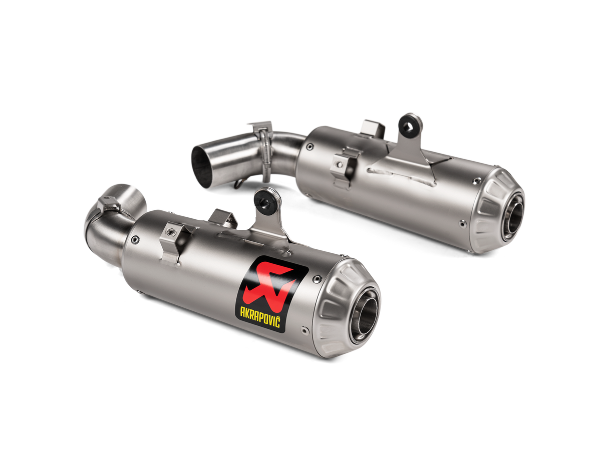 Akrapovic Slip-On Line Titanium Muffler System w/Titanium End Cap for Ducati Hypermotard 950/950 SP 19-20