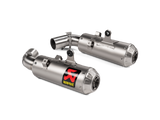 Akrapovic Slip-On Line Titanium Muffler System w/Titanium End Cap for Ducati Hypermotard 950/950 SP 19-20