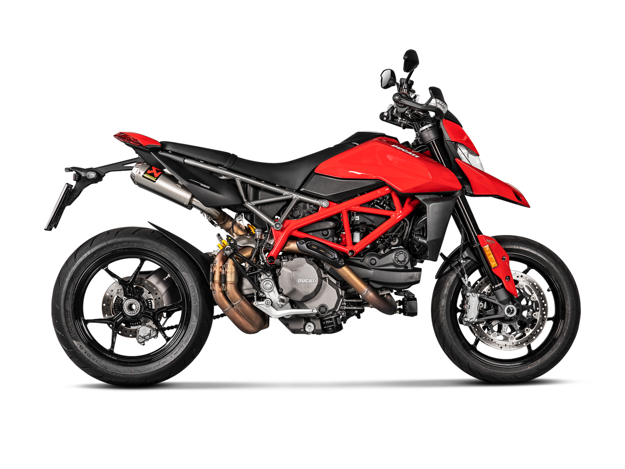 Akrapovic Slip-On Line Titanium Muffler System w/Titanium End Cap for Ducati Hypermotard 950/950 SP 19-20