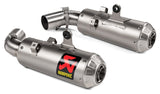 Akrapovic Slip-On Line Titanium Muffler System w/Titanium End Cap for Ducati Hypermotard 950/950 SP 19-Up