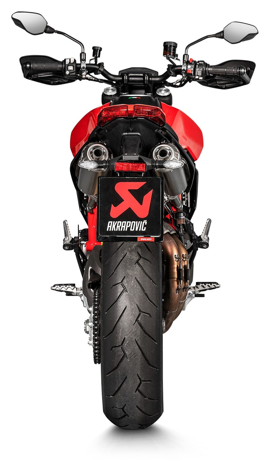 Akrapovic Slip-On Line Titanium Muffler System w/Titanium End Cap for Ducati Hypermotard 950/950 SP 19-Up