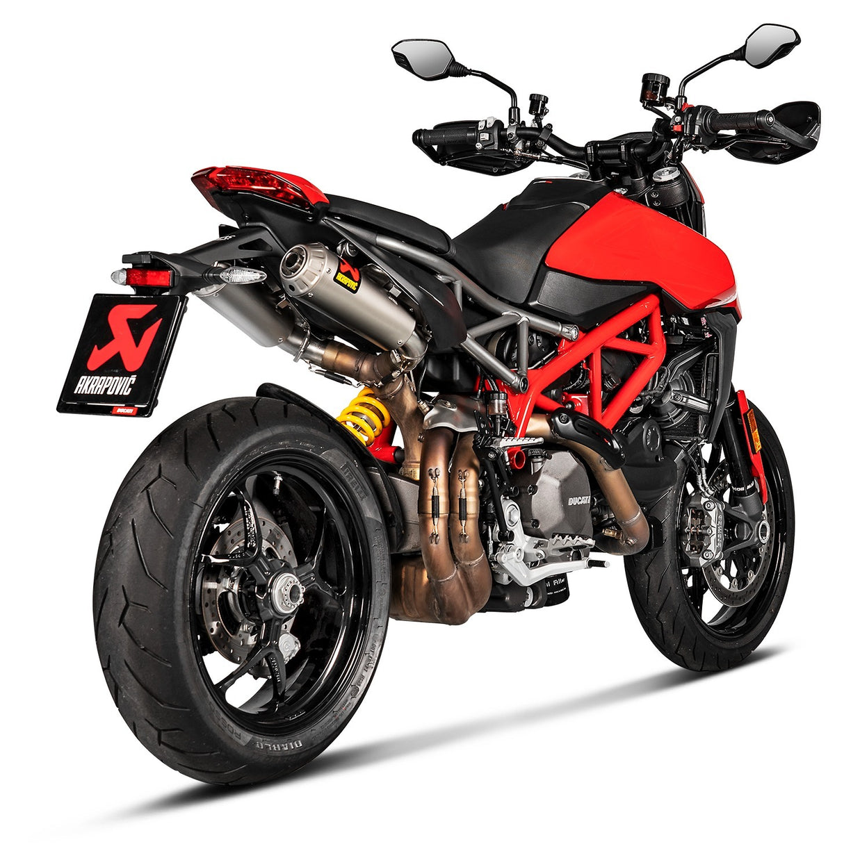 Akrapovic Slip-On Line Titanium Muffler System w/Titanium End Cap for Ducati Hypermotard 950/950 SP 19-Up