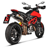 Akrapovic Slip-On Line Titanium Muffler System w/Titanium End Cap for Ducati Hypermotard 950/950 SP 19-Up