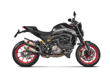 Akrapovic Slip-On Line Titanium Muffler System w/Titanium End Cap for Ducati Monster 21-Up