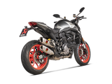 Akrapovic Slip-On Line Titanium Muffler System w/Titanium End Cap for Ducati Monster 21-Up