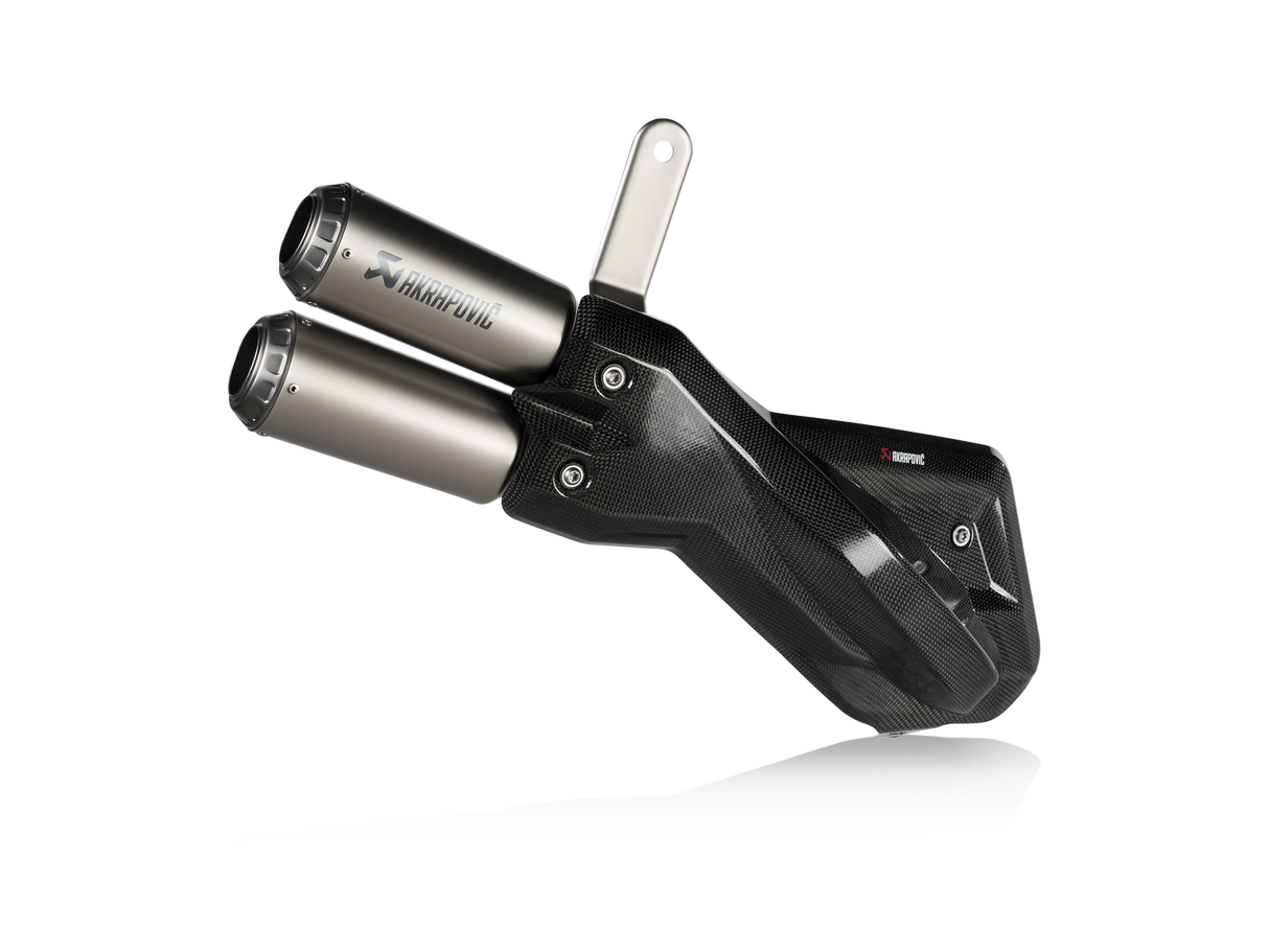 Akrapovic Slip-On Line Titanium Muffler System w/Titanium End Cap & Heat Shield for Ducati Multistrada 950/950 S/V2/V2 S 17-Up