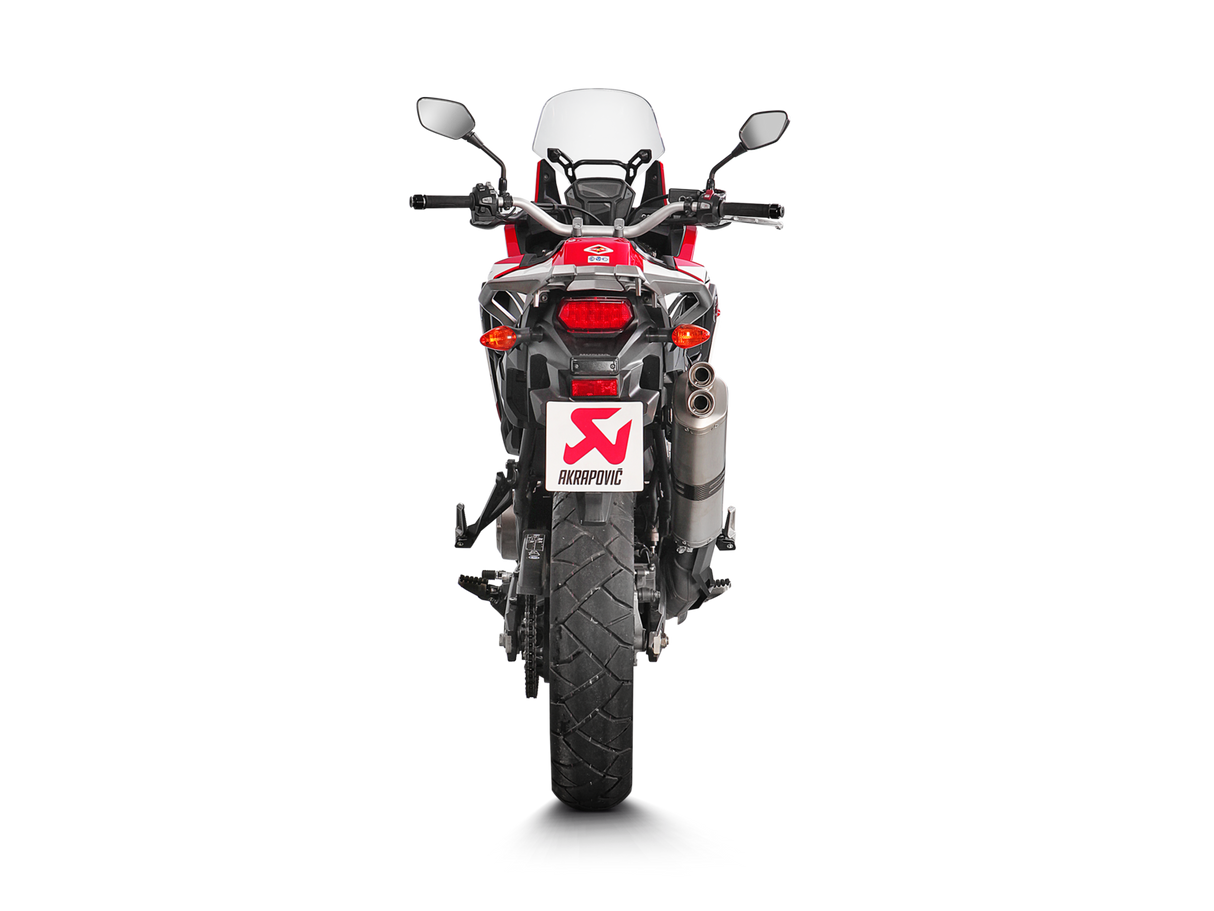 Akrapovic Slip-On Line Titanium Muffler System w/Titanium End Cap for Honda CRF1000L Africa Twin 16-19